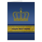 Golden Crown + your text (Front)