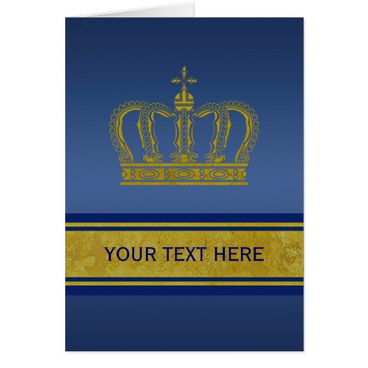 Golden Crown + your text (Front)