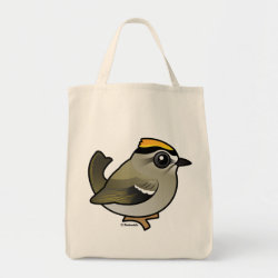 Birdorable Golden-crowned Kinglet Grocery Tote