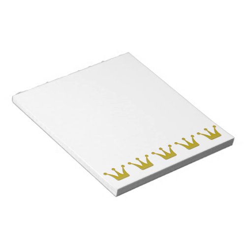 Golden Crowns Border  your ideas Notepad