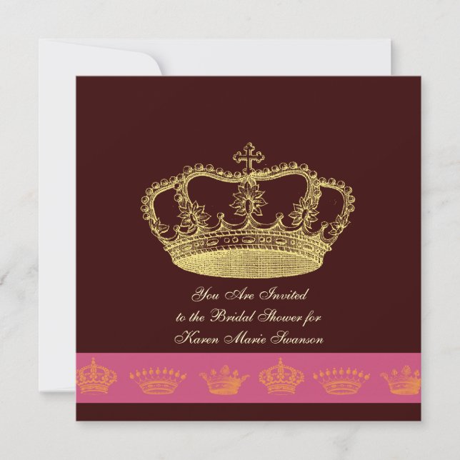 Golden Crowns Invitation (Front)