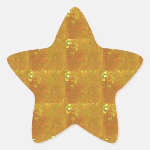 Golden CRYSTAL 2000X Magnification HealingSTONE Star Sticker