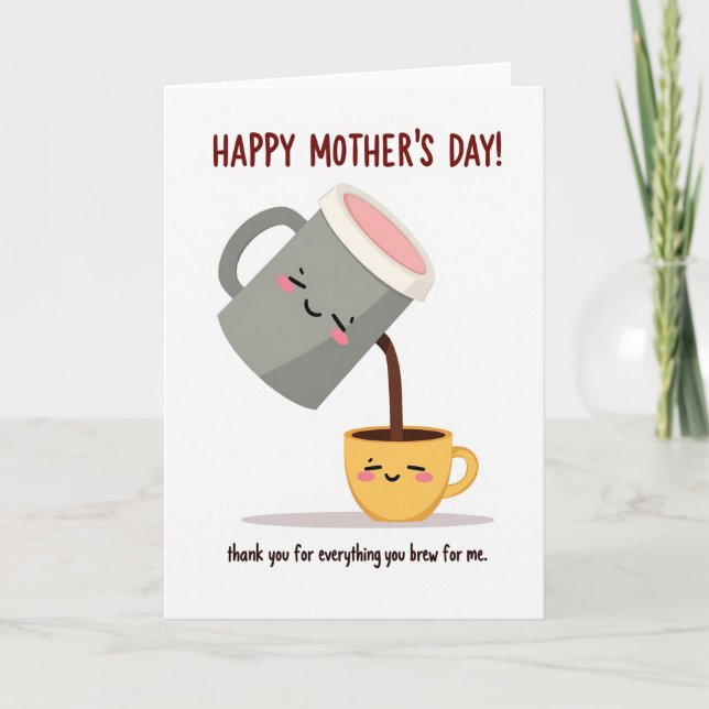 Golden Cup Gratitude Card (Front)