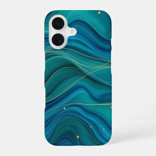 Golden Currents Iphone Case (Back)