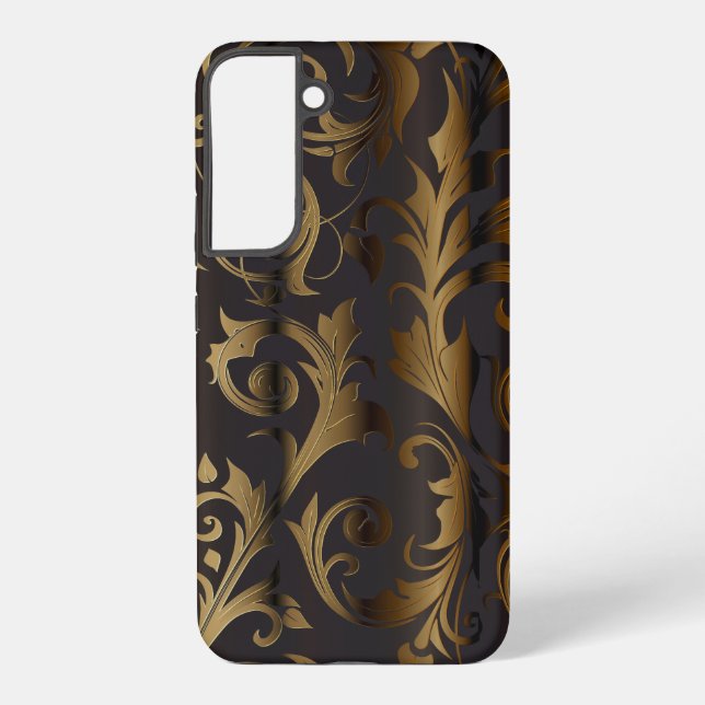 Golden Curtains 3 Samsung Galaxy Case (Back)
