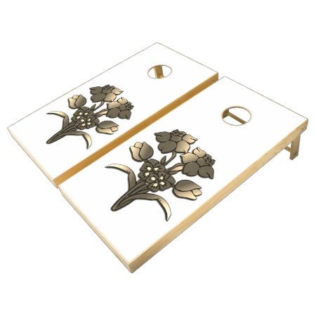 Golden Daffodil Cornhole Set