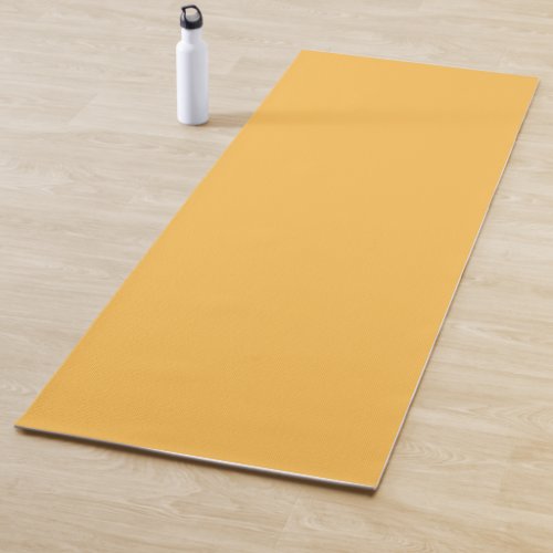 Golden Daffodil Yellow Bright Solid Color Yoga Mat