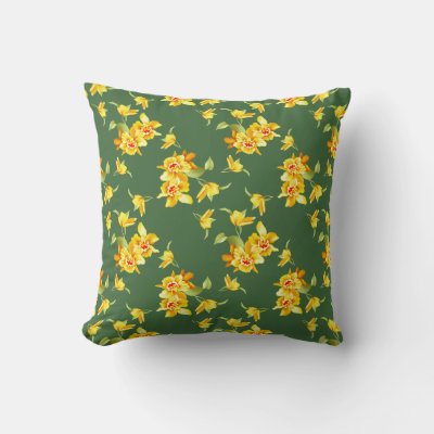 Golden Daffodils on Green