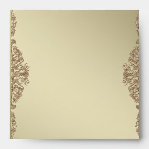 Golden damask fine envelopes