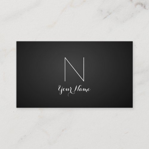 Golden Daring and Monogrammed Business Card