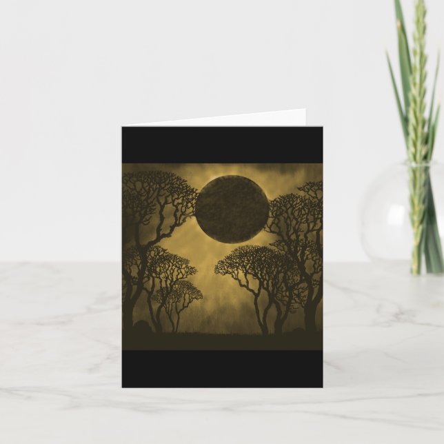 Golden Dark Forest Eclipse Card (Front)