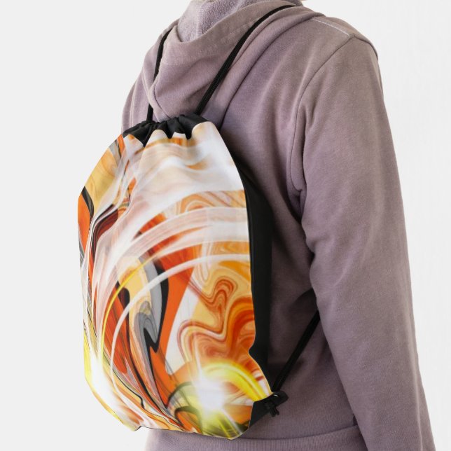 Golden Dark Swirl Drawstring Bag (Insitu)