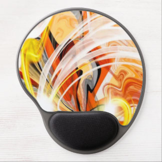 Golden Dark Swirl Gel Mouse Pad