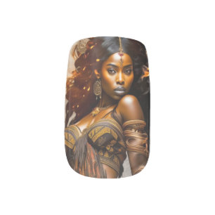 Golden Dawn- African Princess- Minx Nail Art