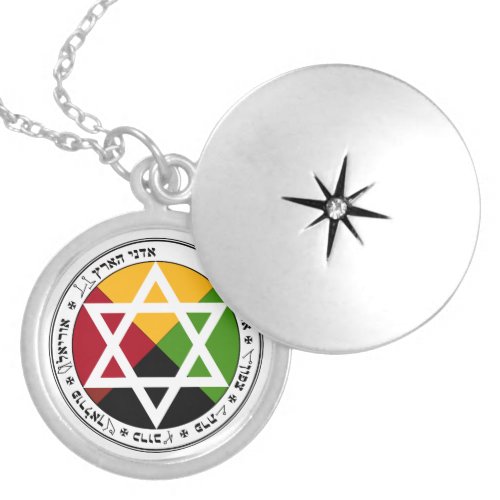 Golden Dawn Earth Pentacle Locket Necklace