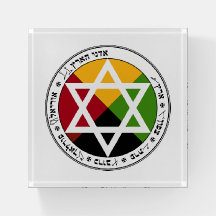 Golden Dawn Earth Pentacle on White