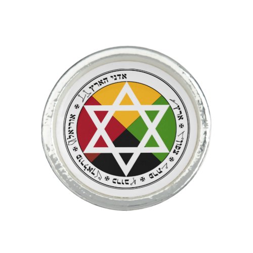 Golden Dawn Earth Pentacle Ring