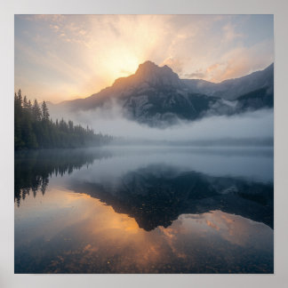 Golden Dawn Reflections Poster