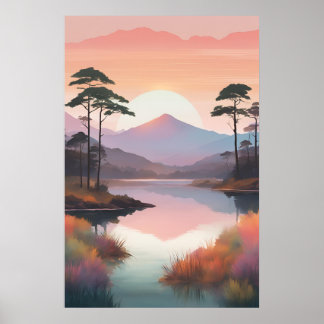 Golden Dawn Reflections Poster