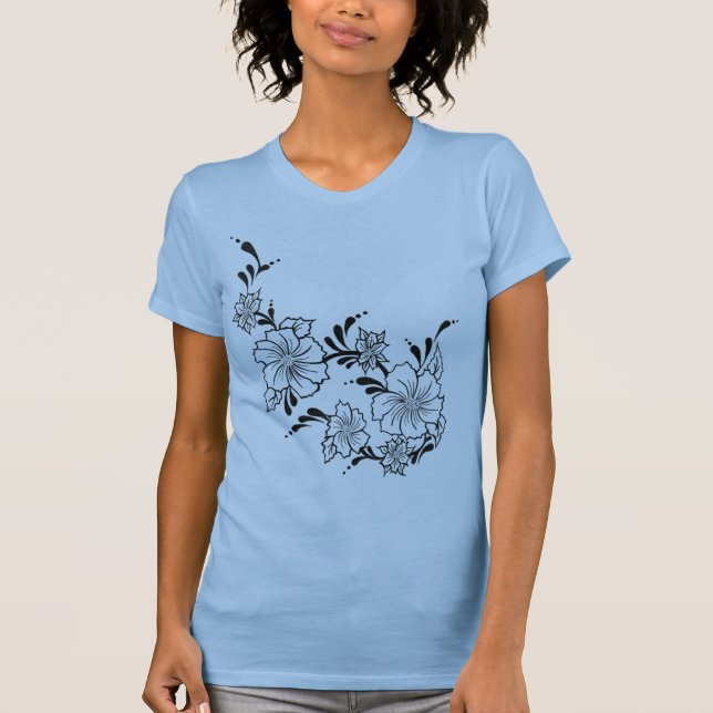 Golden Day Flowers T-Shirt (Front)