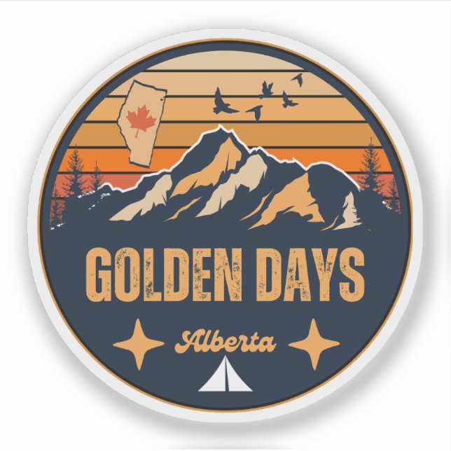 Golden Days, Alberta Sticker (Front)