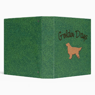 Golden Days Golden Retriever Memories 3 Ring Binder