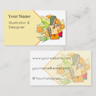 Golden Days & Green Gecko Sunshine Business Card