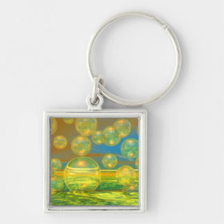 Golden Days - Yellow & Azure Tranquility Keychain