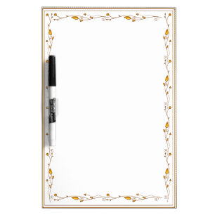 Golden decoration dry erase board