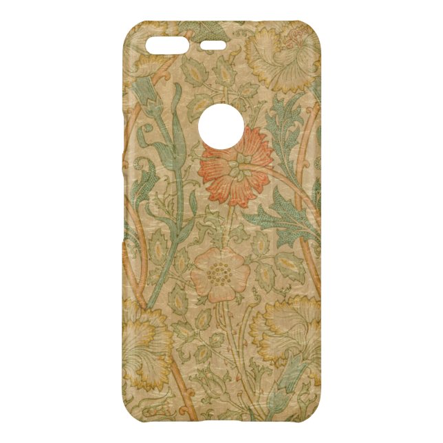 Golden Decorative Flowers Uncommon Google Pixel Case (Back)