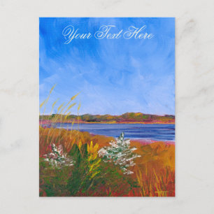 Golden Delaware River Postcard