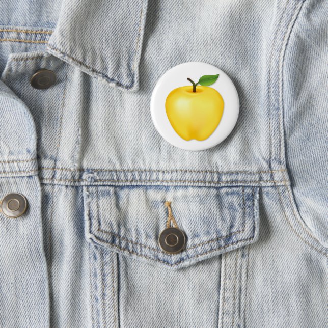 Golden Delicious Apple Button (In Situ)