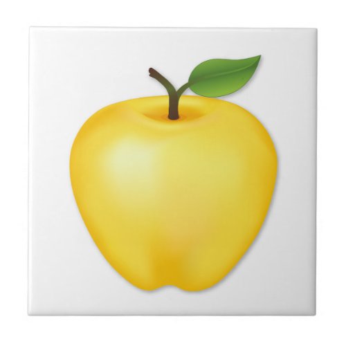 Golden Delicious Apple Ceramic Tile