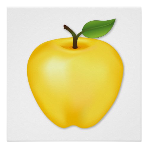 Golden Delicious Apple Poster