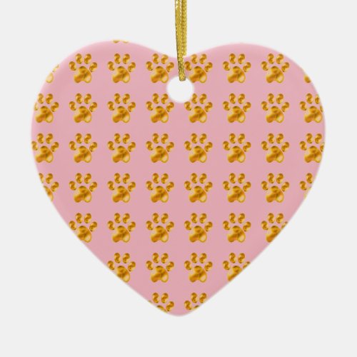 Golden Delicious Cute little paws Ceramic Ornament