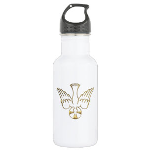 Golden Descent of The Holy Spirit Symbol Water Bottle