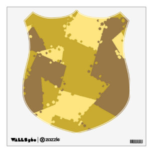 Golden Desert Camo Custom Wall Decal