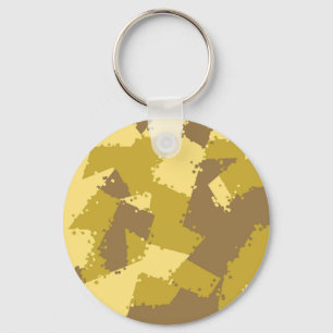 Golden Desert Camo Keychain