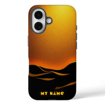 Golden Desert Waves at Sunset