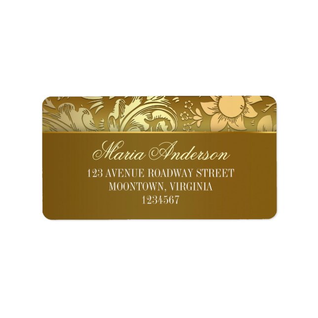 golden design address labels (Front)