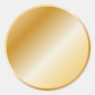 Golden Design Classic Round Sticker