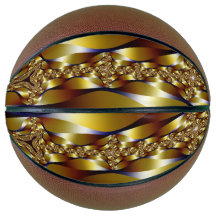 Golden design on basketball
