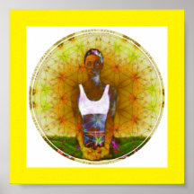 Golden Dharma Girl Poster