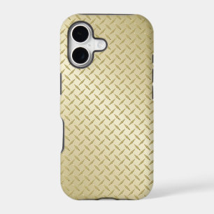 Golden Diamond Plate iPhone 17 Case