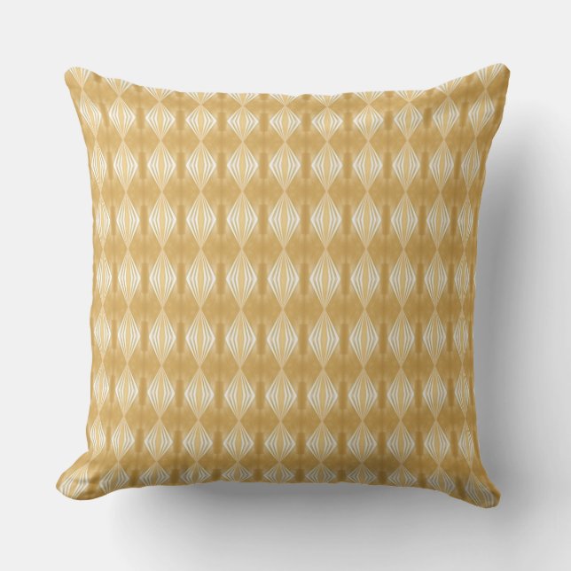 Golden Diamonds Outdoor Pillow (Front)