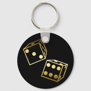 GOLDEN DICE KEYCHAIN