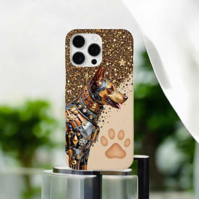  Golden Doberman Glam  Case-Mate iPhone Case (Creator Uploaded)