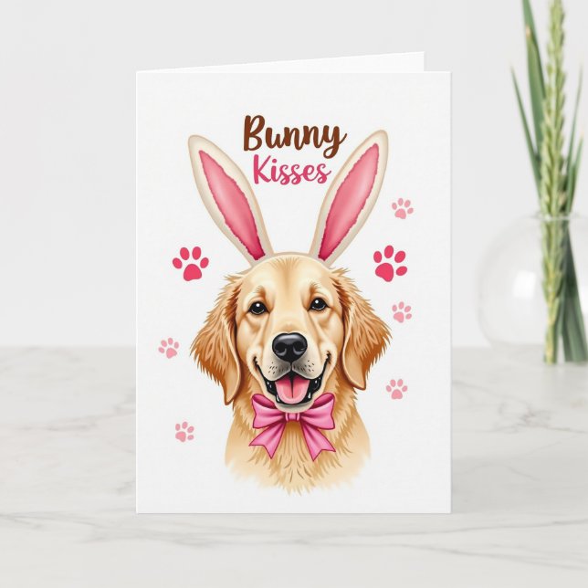 Golden Dog Joyful Greeting Card (Front)