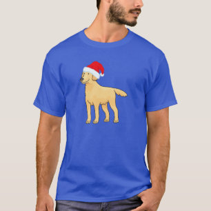 Golden Doggy Santa T-Shirt
