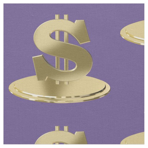 Golden dollar fabric